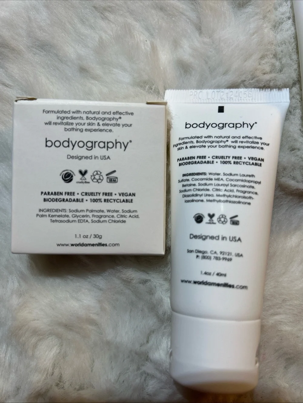 Bodyography Travel Amenities Super Set - 18 Items -Artisan Soap & Body Wash New